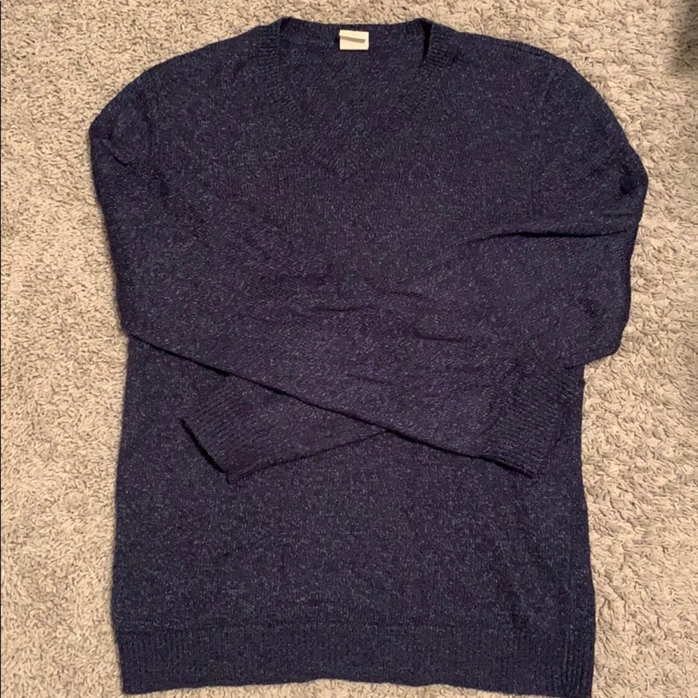 Navy Hollister V neck sweater